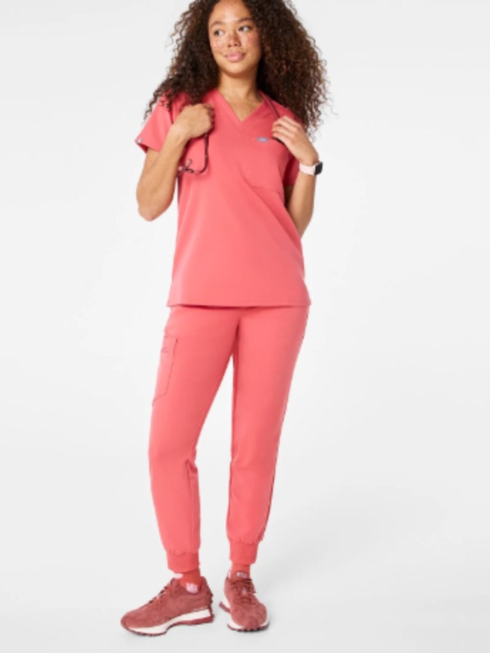 Figs Pulmonary Pink Scrub Set Size M/P NWT
